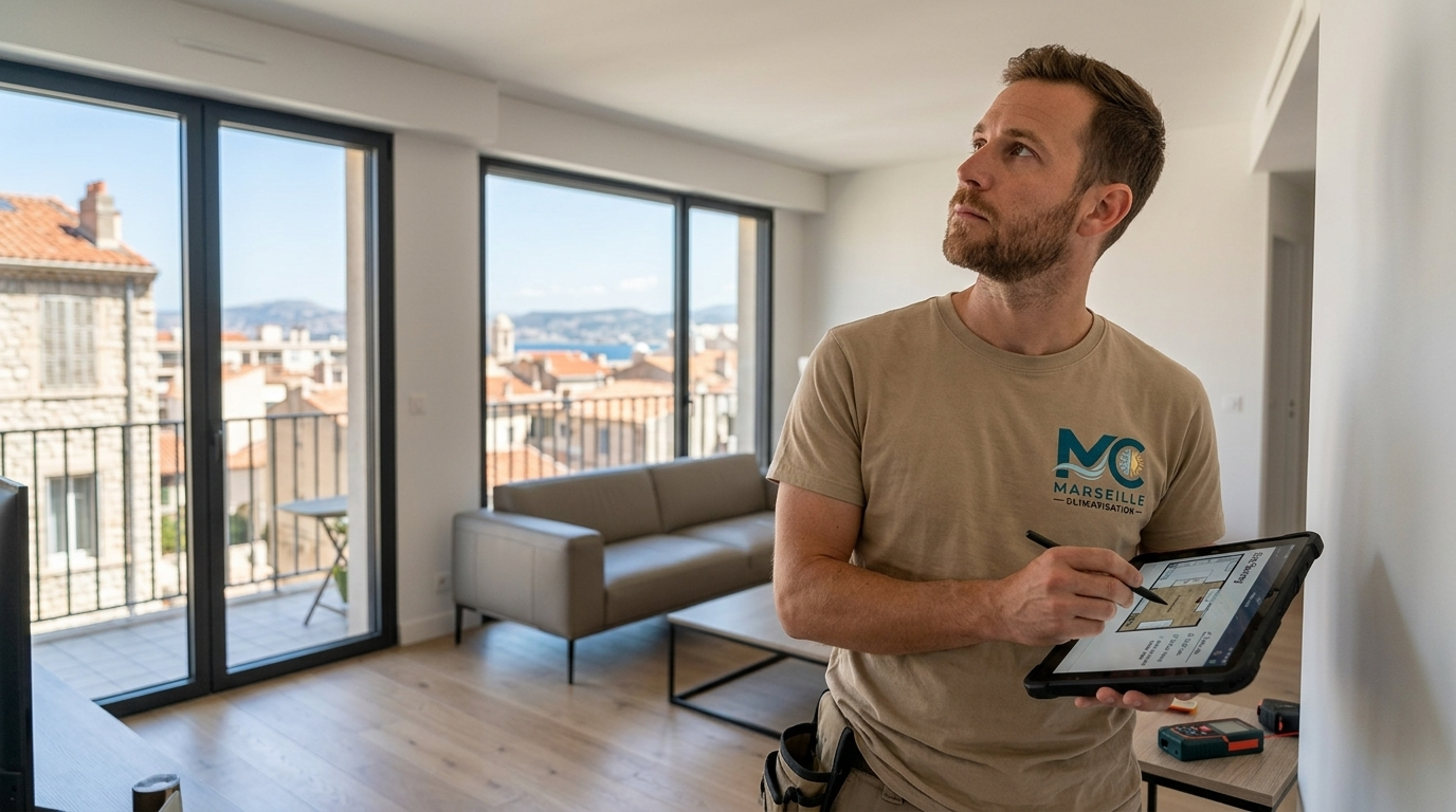 Étude technique gratuite pour installation climatisation Marseille